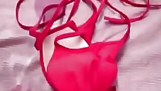 Desi hottie captivates with secret torch, indulging in passionate sex in a hidden room.