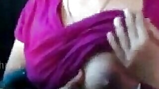 Sexy Indian girl flaunts big tits